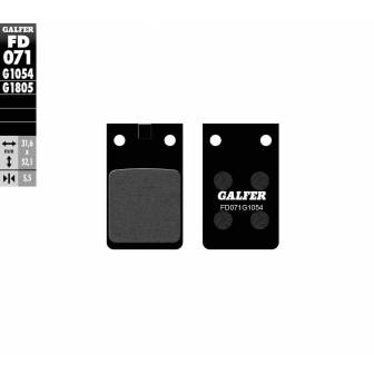 PASTILLAS FRENO GALFER FD071-G1054 (SEMI-METÁLICAS)
