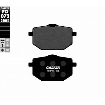 PASTILLAS FRENO GALFER FD072-G1054 (SEMI-METÁLICAS)