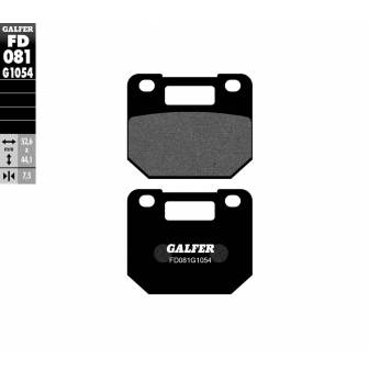 PASTILLAS FRENO GALFER FD081-G1054 (SEMI-METÁLICAS)