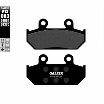PASTILLAS FRENO GALFER FD082-G1054 (SEMI-METÁLICAS)
