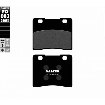 PASTILLAS FRENO GALFER FD083-G1054 (SEMI-METÁLICAS)