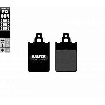 PASTILLAS FRENO GALFER FD084-G1054 (SEMI-METÁLICAS)