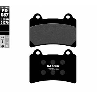 PASTILLAS FRENO GALFER FD087-G1054 (SEMI-METÁLICAS)