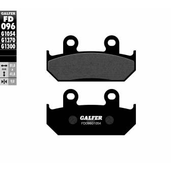 PASTILLAS FRENO GALFER FD096-G1054 (SEMI-METÁLICAS)