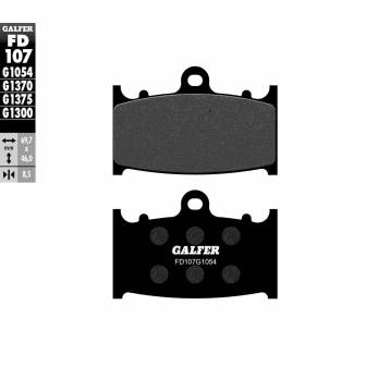 PASTILLAS FRENO GALFER FD107-G1054 (SEMI-METÁLICAS)
