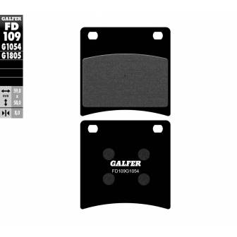 PASTILLAS FRENO GALFER FD109-G1054 (SEMI-METÁLICAS)