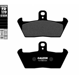 PASTILLAS FRENO GALFER FD119-G1054 (SEMI-METÁLICAS)