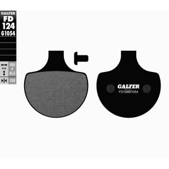 PASTILLAS FRENO GALFER FD124-G1054 (SEMI-METÁLICAS)