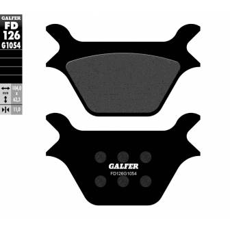 PASTILLAS FRENO GALFER FD126-G1054 (SEMI-METÁLICAS)