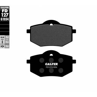PASTILLAS FRENO GALFER FD127-G1054 (SEMI-METÁLICAS)