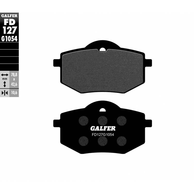 PASTILLAS FRENO GALFER FD127-G1054 (SEMI-METÁLICAS)