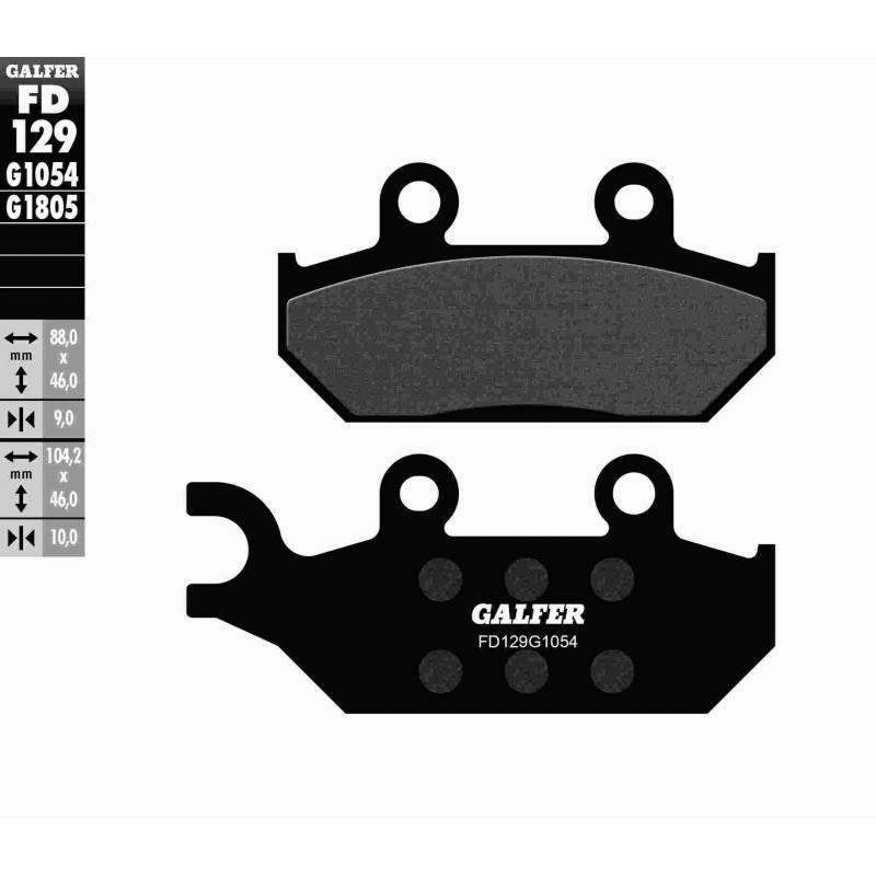 PASTILLAS FRENO GALFER FD129-G1054 (SEMI-METÁLICAS)
