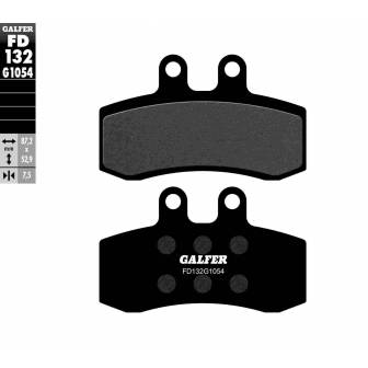 PASTILLAS FRENO GALFER FD132-G1054 (SEMI-METÁLICAS)