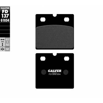 PASTILLAS FRENO GALFER FD137-G1054 (SEMI-METÁLICAS)