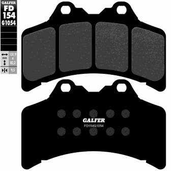 PASTILLAS FRENO GALFER FD154-G1054 (SEMI-METÁLICAS)