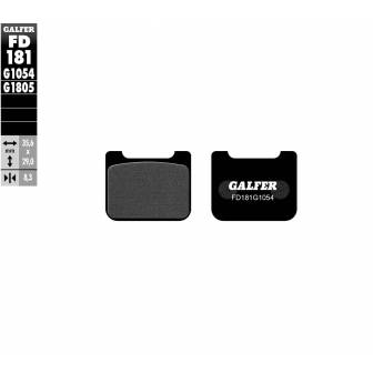 PASTILLAS FRENO GALFER FD181-G1054 (SEMI-METÁLICAS)