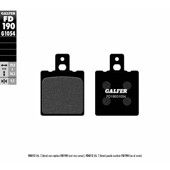 PASTILLAS FRENO GALFER FD190-G1054 (SEMI-METÁLICAS)
