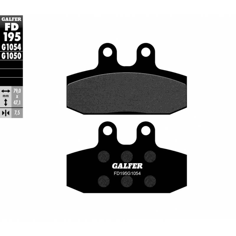 PASTILLAS FRENO GALFER FD195-G1054 (SEMI-METÁLICAS)