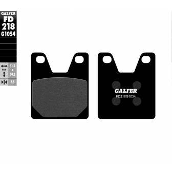 PASTILLAS FRENO GALFER FD218-G1054 (SEMI-METÁLICAS)