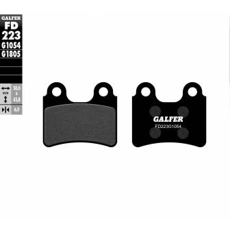 PASTILLAS FRENO GALFER FD223-G1054 (SEMI-METÁLICAS)