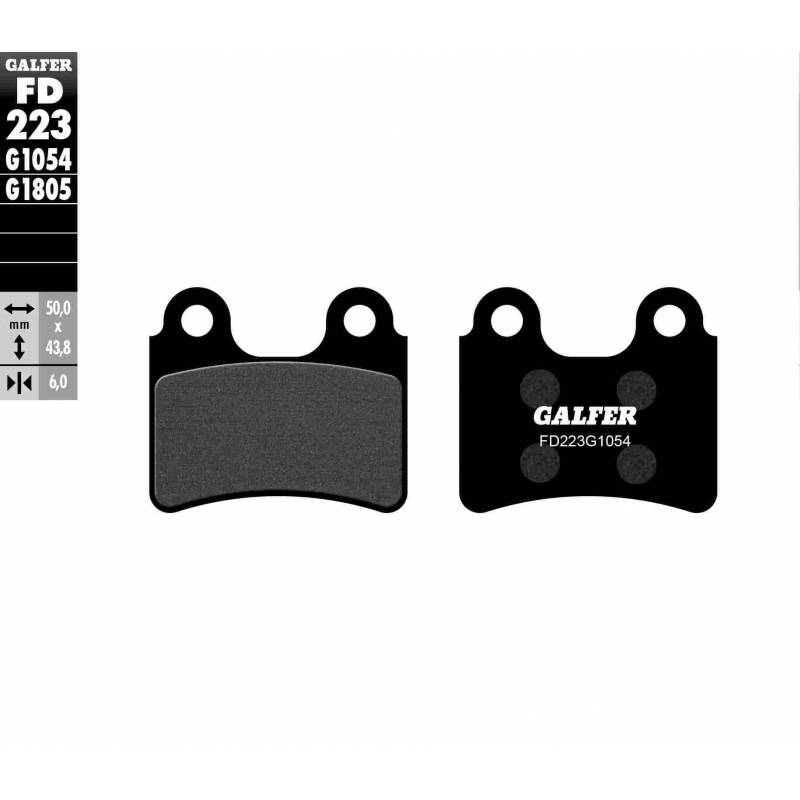 PASTILLAS FRENO GALFER FD223-G1054 (SEMI-METÁLICAS)