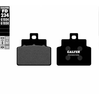 PASTILLAS FRENO GALFER FD234-G1054 (SEMI-METÁLICAS)