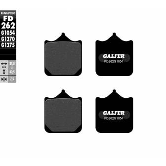 PASTILLAS FRENO GALFER FD262-G1054 (SEMI-METÁLICAS)