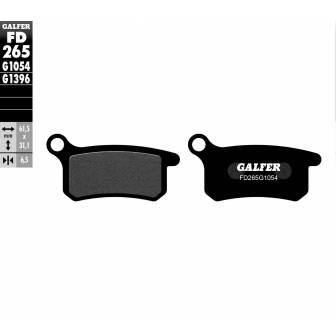 PASTILLAS FRENO GALFER FD265-G1054 (SEMI-METÁLICAS)