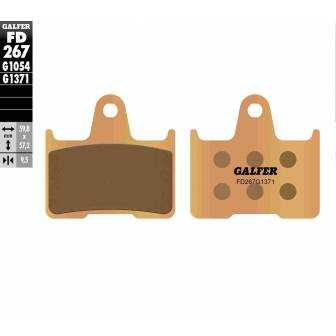 PASTILLAS FRENO GALFER FD267-G1371 MOTO (SINTERIZADO) TRASERAS