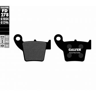 PASTILLAS FRENO GALFER FD278-G1054 (SEMI-METÁLICAS)