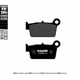 PASTILLAS FRENO GALFER FD286-G1054 (SEMI-METÁLICAS)