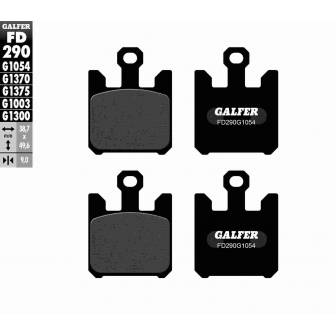 PASTILLAS FRENO GALFER FD290-G1054 (SEMI-METÁLICAS)