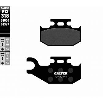 PASTILLAS FRENO GALFER FD318-G1054 (SEMI-METÁLICAS)
