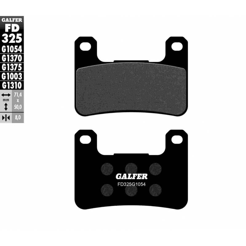 PASTILLAS FRENO GALFER FD325-G1054 (SEMI-METÁLICAS)