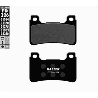 PASTILLAS FRENO GALFER FD326-G1054 (SEMI-METÁLICAS)