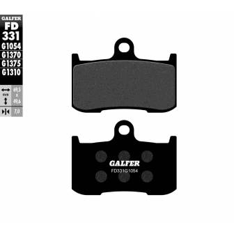 PASTILLAS FRENO GALFER FD331-G1054 (SEMI-METÁLICAS)