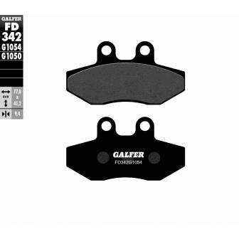 PASTILLAS FRENO GALFER FD342-G1054 (SEMI-METÁLICAS)