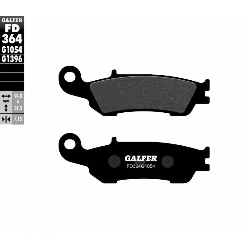 PASTILLAS FRENO GALFER FD364-G1054 (SEMI-METÁLICAS)