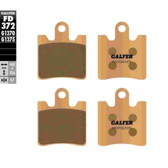 PASTILLAS FRENO GALFER FD372-G1370 MOTO (SINTERIZADO)