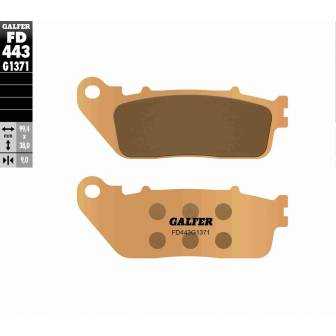 PASTILLAS FRENO GALFER FD443-G1371 MOTO (SINTERIZADO) TRASERAS