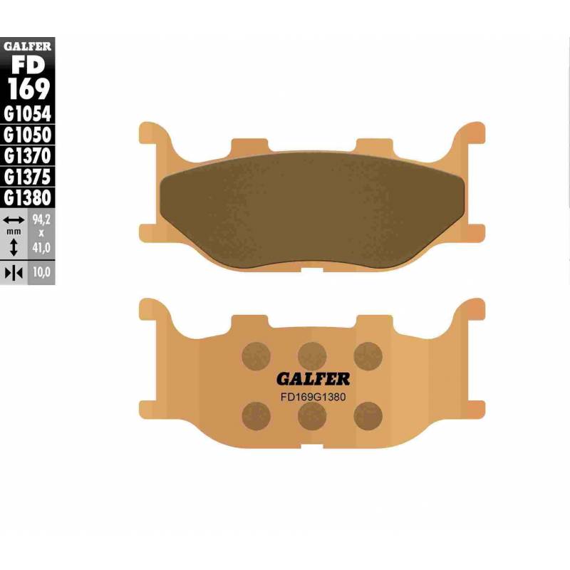 PASTILLAS FRENO GALFER FD169-G1380-83 SCOOTERS (cerámico/metálico)