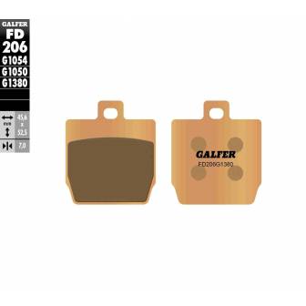 PASTILLAS FRENO GALFER FD206-G1380-83 SCOOTERS (cerámico/metálico)