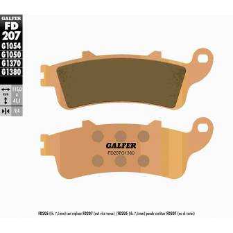 PASTILLAS FRENO GALFER FD207-G1380-83 SCOOTERS (cerámico/metálico)