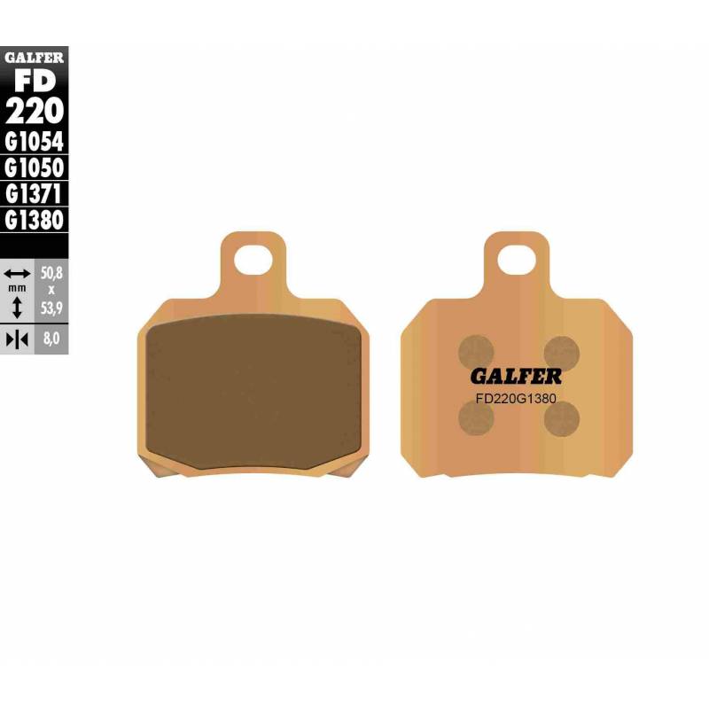 PASTILLAS FRENO GALFER FD220-G1380-83 SCOOTERS (cerámico/metálico)