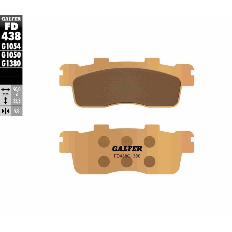 PASTILLAS FRENO GALFER FD438-G1380-83 SCOOTERS (cerámico/metálico)