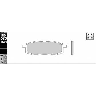 PASTILLAS FRENO GALFER FD080-G1651 LILA (semi-metálicas).