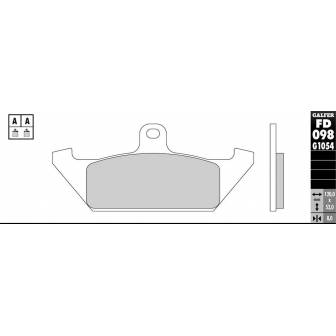 PASTILLAS FRENO GALFER FD098-G1651 LILA (semi-metálicas).