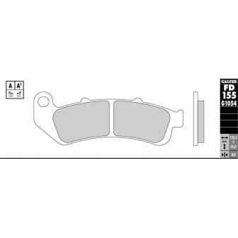PASTILLAS FRENO GALFER FD155-G1651 LILA (semi-metálicas).