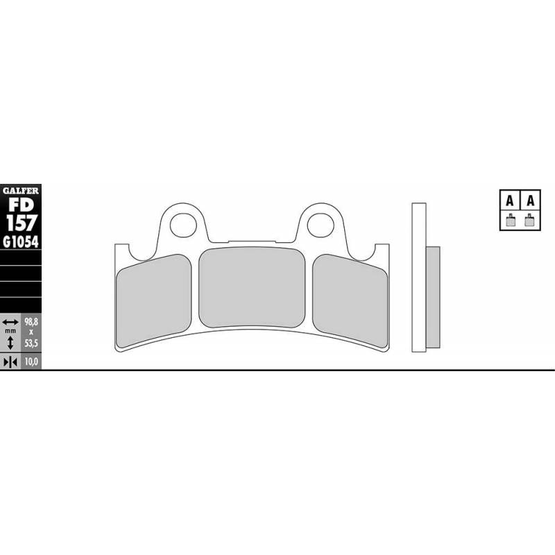 PASTILLAS FRENO GALFER FD157-G1651 LILA (semi-metálicas).