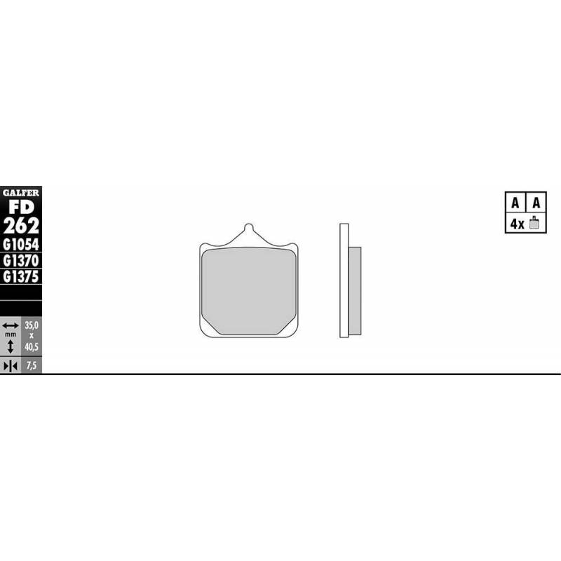 PASTILLAS FRENO GALFER FD262-G1651